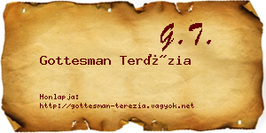 Gottesman Terézia névjegykártya